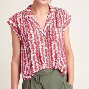 Anthropologie 52 Conversations Colloquial Buttondown Sz M 49/52